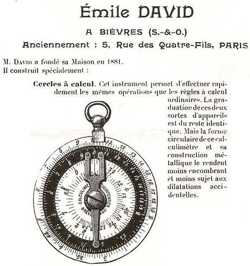 Charpentier Cercles a calcul Emile David Advertisement rearranged (source: reglasdecalculo.com)